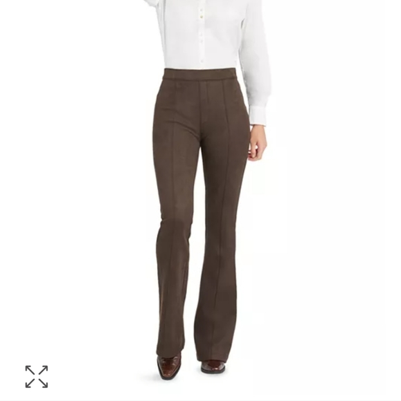 NWOT Spanx Faux Suede Flare Pants - Picture 1 of 5
